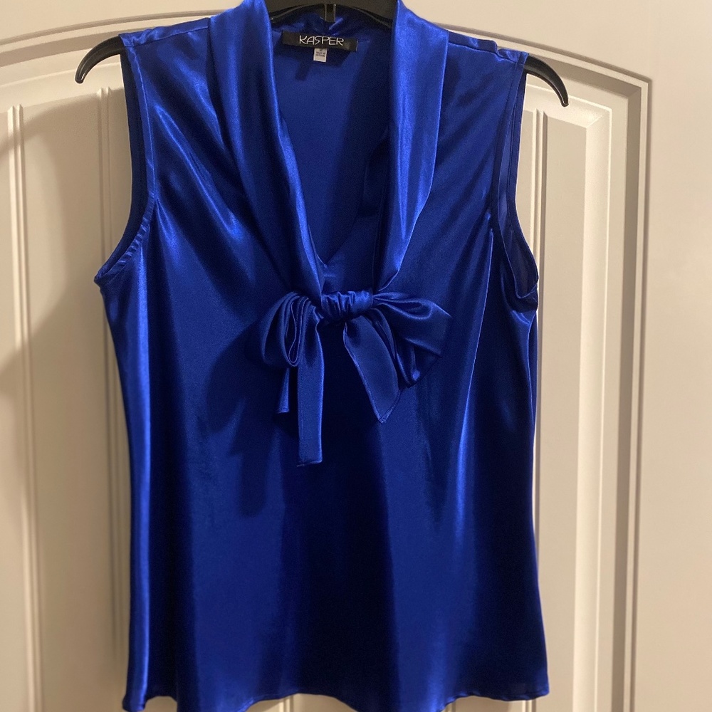 Kasper Royal Blue Dress Top